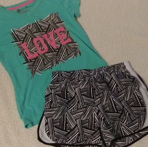 Xersion girls size 16 XL athletic set
